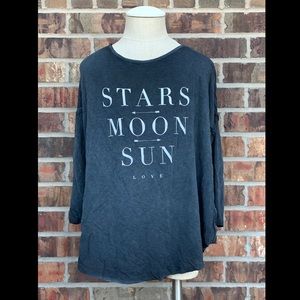 Stars Moon Sun Love Long sleeved T Shirt